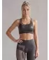 Dámská sportovní podprsenka premium ALTISPORT VOJ/ALW080POD01 HNĚDÁ