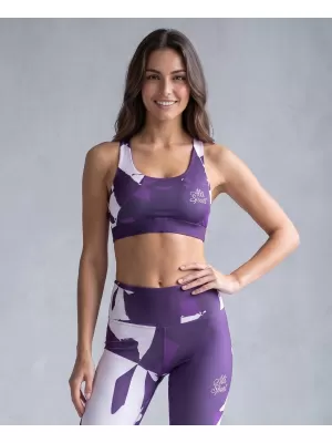 Dámská sportovní podprsenka premium ALTISPORT VOJ/ALW080POD01 TMAVĚ FIALOVÁ