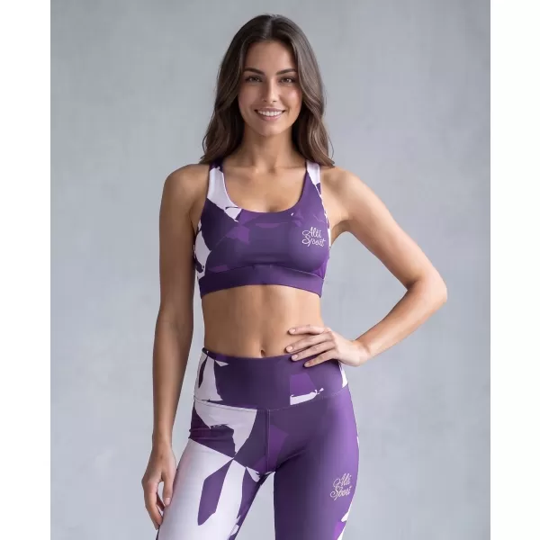  Dámská sportovní podprsenka premium ALTISPORT VOJ/ALW080POD01 TMAVĚ FIALOVÁ 