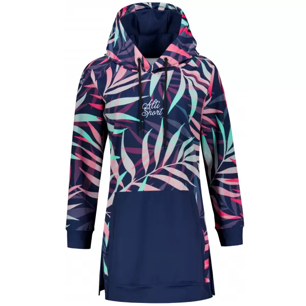  Dámská funkční prodloužená mikina premium ALTISPORT VOJ/ALW094MI03 RŮŽOVÁ/MINT 
