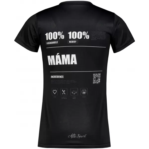  Dámské funkční triko premium ALTISPORT MÁMA VOJ/ALW092TR01 ČERNÁ 
