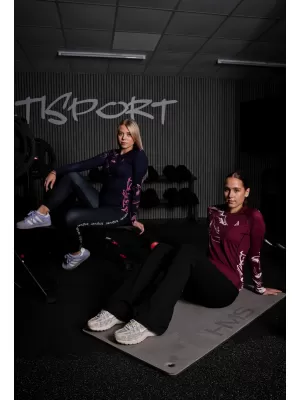 Dámské funkční tričko s dlouhým rukávem premium ALTISPORT VOJ/ALW064TR03 MODRORŮŽOVÁ