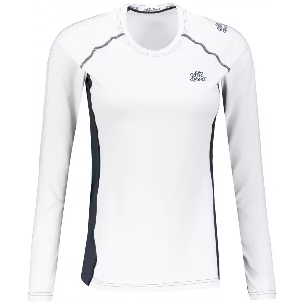  Dámské funkční tričko s dlouhým rukávem premium ALTISPORT VOJ/ALW078TR03 BÍLÁ 
