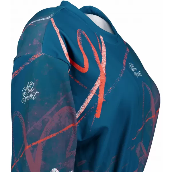  Dámská funkční cropped mikina premium ALTISPORT VOJ/ALW082MI08 PETROLEJOVÁ 