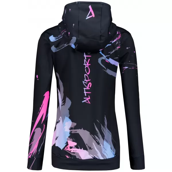  Dámská funkční mikina premium ALTISPORT VOJ/ALW074MI01 ČERNORŮŽOVÁ 