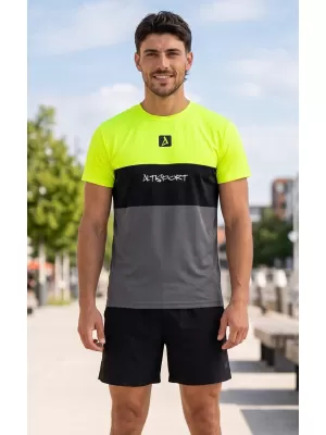 Pánské funkční triko premium plus ALTISPORT VOJ/ALM051TR02 NEON-YELLOW