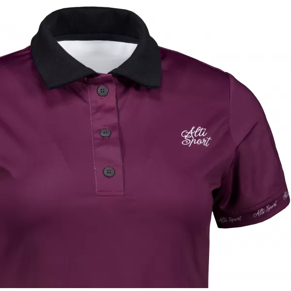  Dámské funkční tričko s límečkem premium ALTISPORT VOJ/ALW000TR05 FIALOVÁ 