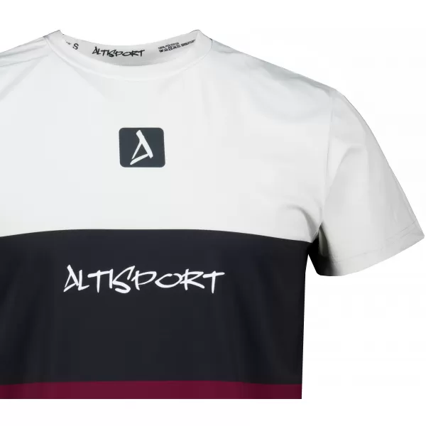  Pánské funkční triko premium plus  ALTISPORT VOJ/ALM051TR02 VÍNOVÁ 