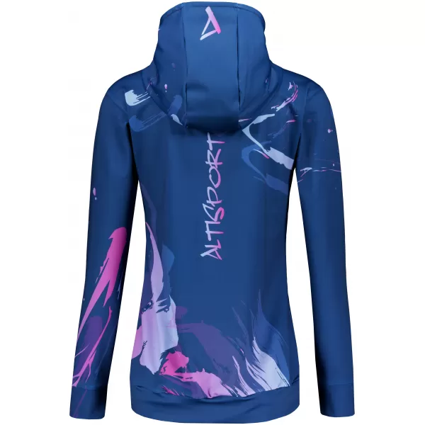  Dámská funkční mikina premium ALTISPORT VOJ/ALW074MI01 MODRÁ-FIALOVÁ 