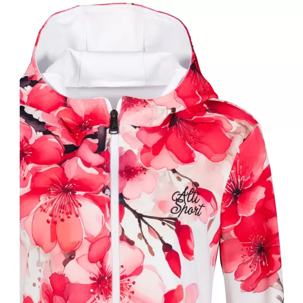  Dámská funkční mikina na zip premium ALTISPORT VOJ/ALW102MI02 RŮŽOVÁ/BÍLÁ 