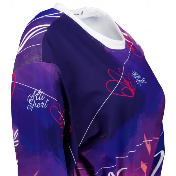  Dámská funkční cropped mikina premium ALTISPORT VOJ/ALW083MI08 FIALOVÁ 