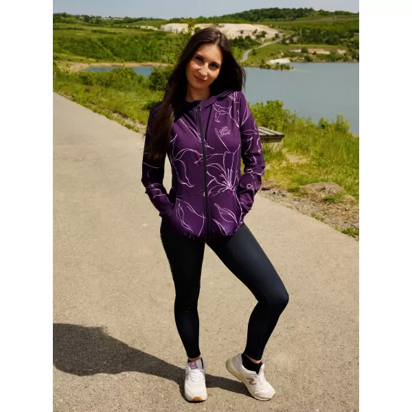  Dámská funkční mikina na zip premium ALTISPORT VOJ/ALW100MI02 FUCHSIOVÁ 