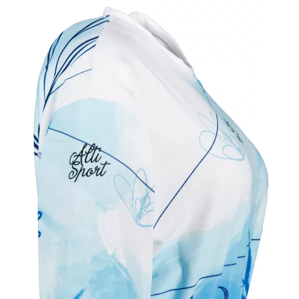  Dámská funkční cropped mikina premium ALTISPORT VOJ/ALW083MI08 BÍLOMODRÁ 