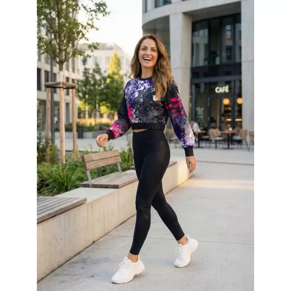  Dámská funkční cropped mikina premium ALTISPORT VOJ/ALW055MI08 ČERNORŮŽOVÁ 