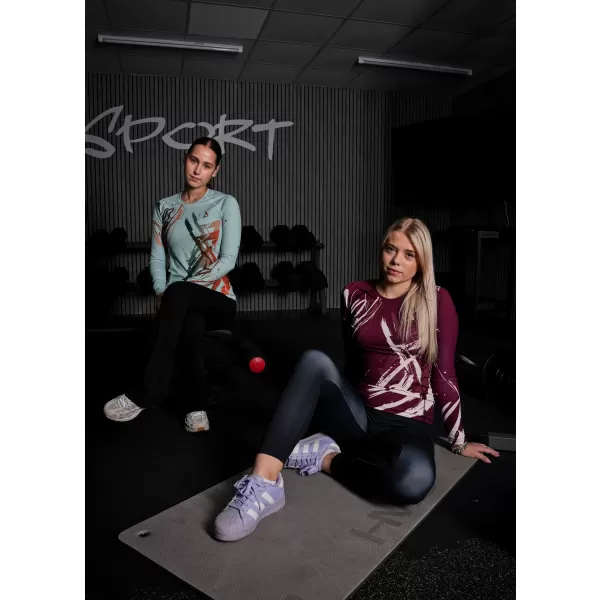  Dámské funkční tričko s dlouhým rukávem premium ALTISPORT VOJ/ALW074TR03 RUDÁ 