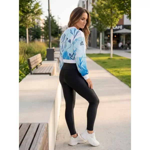  Dámská funkční cropped mikina premium ALTISPORT VOJ/ALW083MI08 BÍLOMODRÁ 