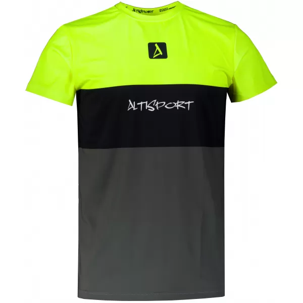  Pánské funkční triko premium plus  ALTISPORT VOJ/ALM051TR02 NEON-YELLOW 