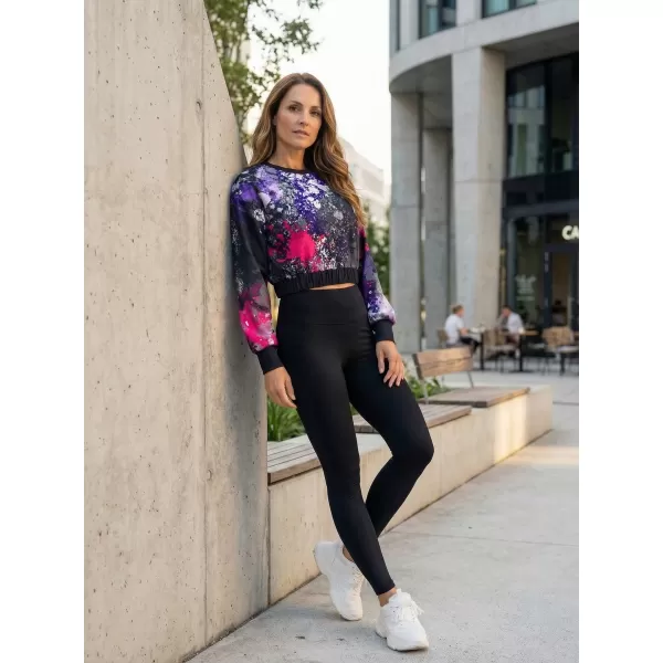  Dámská funkční cropped mikina premium ALTISPORT VOJ/ALW055MI08 ČERNORŮŽOVÁ 