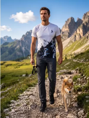 Pánské funkční triko premium plus ALTISPORT VOJ/ALM059TR02 BÍLÁ