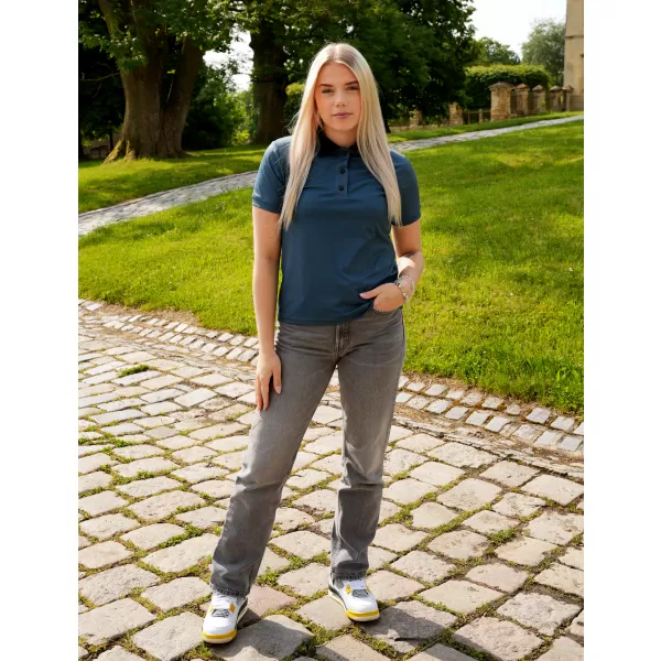  Dámské funkční tričko s límečkem premium ALTISPORT VOJ/ALW075TR05 DARK-PET 