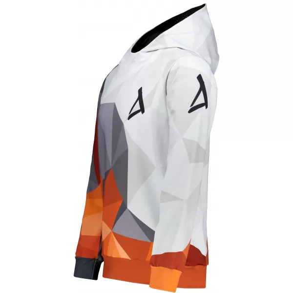  Pánská funkční mikina premium ALTISPORT VOJ/ALM007MI01 ORANŽOVÁ/ŠEDÁ 