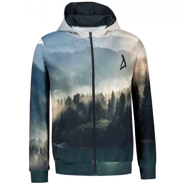 Pánská funkční mikina na zip premium ALTISPORT VOJ/ALM030MI02 LES/ZELENÁ 