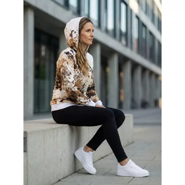 Dámská funkční mikina premium ALTISPORT VOJ/ALW055MI01 BÍLOHNĚDÁ 