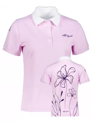 Dámské funkční tričko s límečkem premium ALTISPORT VOJ/ALW075TR05 LIGHT-PINK