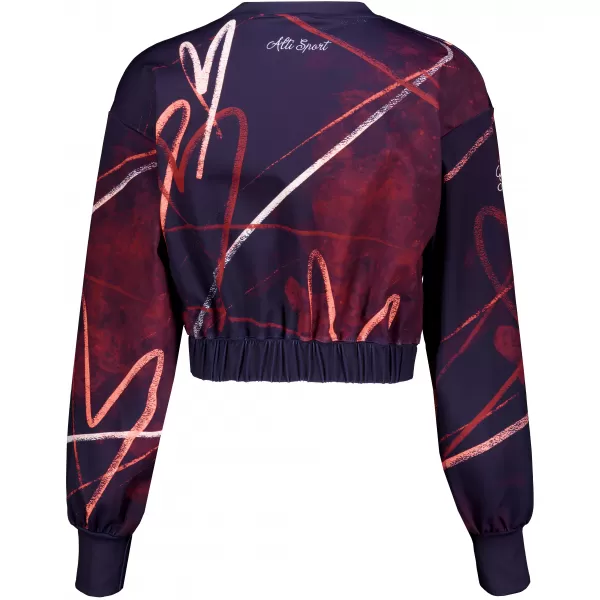  Dámská funkční cropped mikina premium ALTISPORT VOJ/ALW082MI08 FIALOVÁ 
