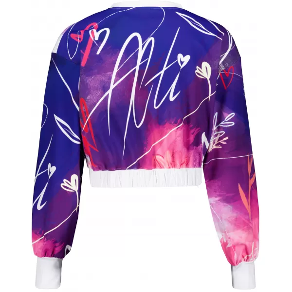  Dámská funkční cropped mikina premium ALTISPORT VOJ/ALW083MI08 FIALOVÁ 
