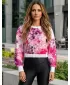 Dámská funkční cropped mikina premium ALTISPORT VOJ/ALW055MI08 RŮŽOVÁ