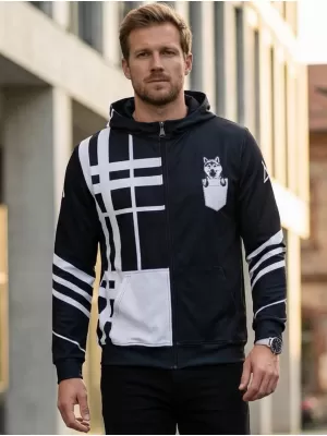 Pánská funkční mikina na zip premium ALTISPORT VOJ/ALM098MI02 SHIBA