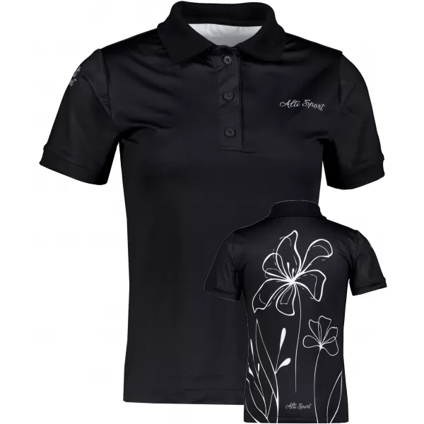  Dámské funkční tričko s límečkem premium ALTISPORT VOJ/ALW075TR05 BLACK 