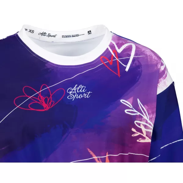  Dámská funkční cropped mikina premium ALTISPORT VOJ/ALW083MI08 FIALOVÁ 