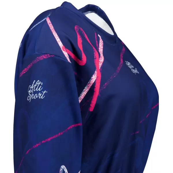  Dámská funkční cropped mikina premium ALTISPORT VOJ/ALW082MI08 TMAVĚ MODRÁ 