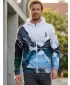 Pánská funkční mikina na zip premium ALTISPORT VOJ/ALM030MI02 HORA/ZELENÁ