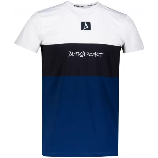  Pánské funkční triko premium plus  ALTISPORT VOJ/ALM051TR02 BÍLOMODRÁ 