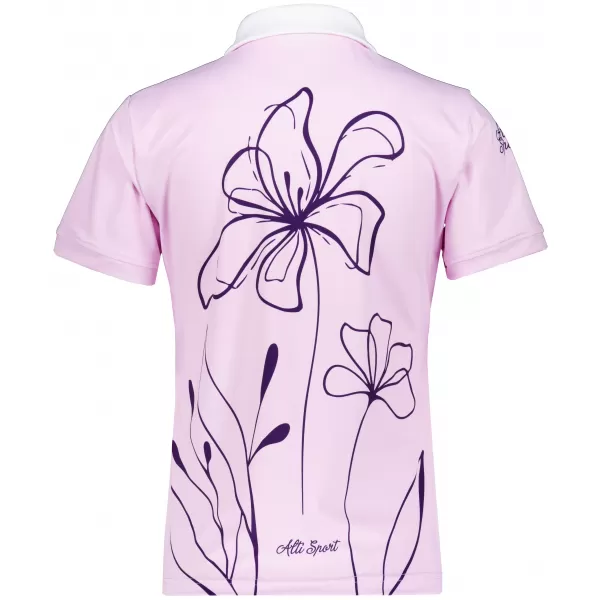  Dámské funkční tričko s límečkem premium ALTISPORT VOJ/ALW075TR05 LIGHT-PINK 