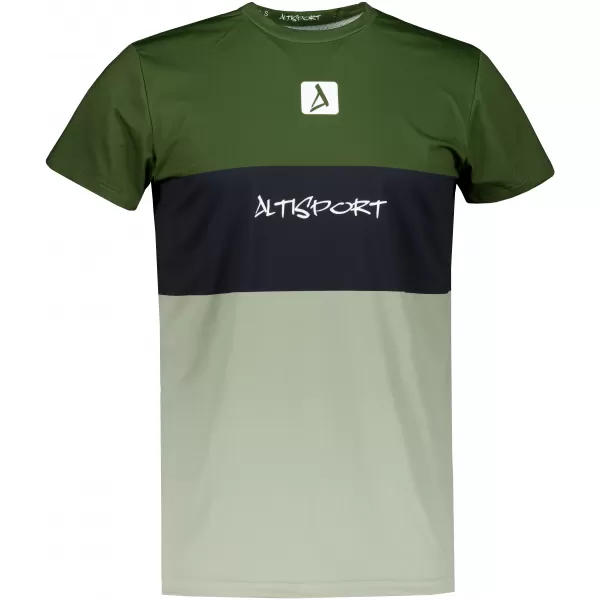  Pánské funkční triko premium plus  ALTISPORT VOJ/ALM051TR02 KHAKI 