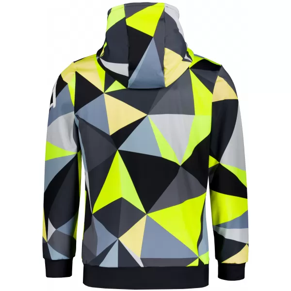  Pánská funkční mikina premium ALTISPORT VOJ/ALM007MI01 ČERNÁ/FLUO YELLOW 