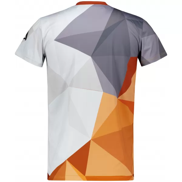  Pánské funkční triko premium plus  ALTISPORT VOJ/ALM007TR02 ORANŽOVÁ/ŠEDÁ 