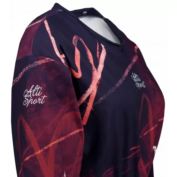  Dámská funkční cropped mikina premium ALTISPORT VOJ/ALW082MI08 FIALOVÁ 