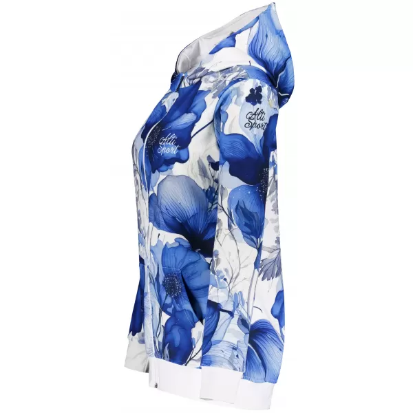  Dámská funkční mikina na zip premium ALTISPORT VOJ/ALW102MI02 NAVY/BÍLÁ 