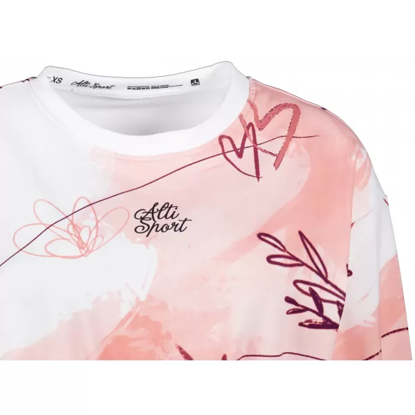  Dámská funkční cropped mikina premium ALTISPORT VOJ/ALW083MI08 BÍLORŮŽOVÁ 