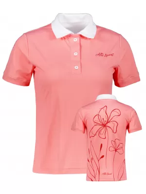 Dámské funkční tričko s límečkem premium ALTISPORT VOJ/ALW075TR05 PEACH