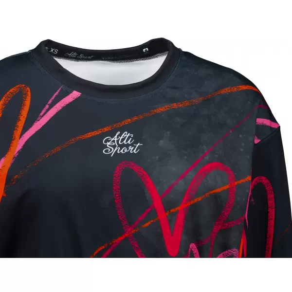  Dámská funkční cropped mikina premium ALTISPORT VOJ/ALW082MI08 ČERNÁ 