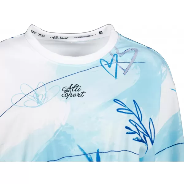  Dámská funkční cropped mikina premium ALTISPORT VOJ/ALW083MI08 BÍLOMODRÁ 