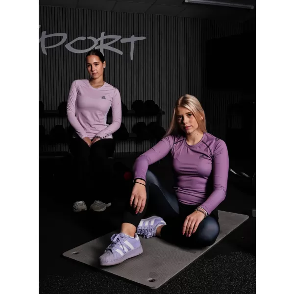  Dámské funkční tričko s dlouhým rukávem premium ALTISPORT VOJ/ALW078TR03 FIALOVÁ 