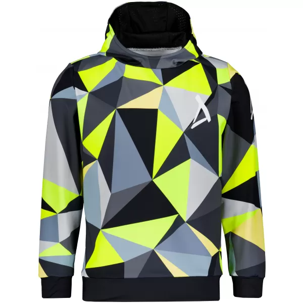  Pánská funkční mikina premium ALTISPORT VOJ/ALM007MI01 ČERNÁ/FLUO YELLOW 