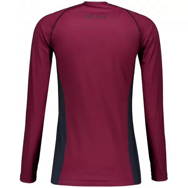  Dámské funkční tričko s dlouhým rukávem premium ALTISPORT VOJ/ALW078TR03 WINE-RED 